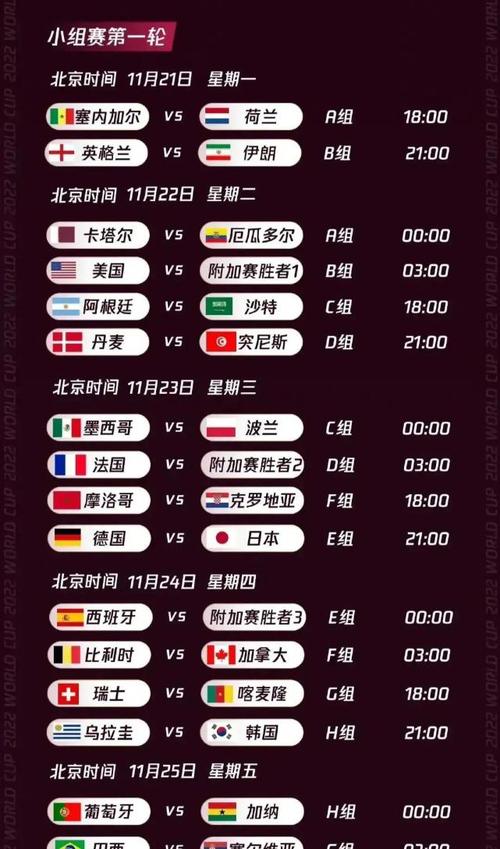 世界杯小组赛时间 世界杯2022决赛北京时间 世界杯小组赛时间 世界杯2022决赛北京时间