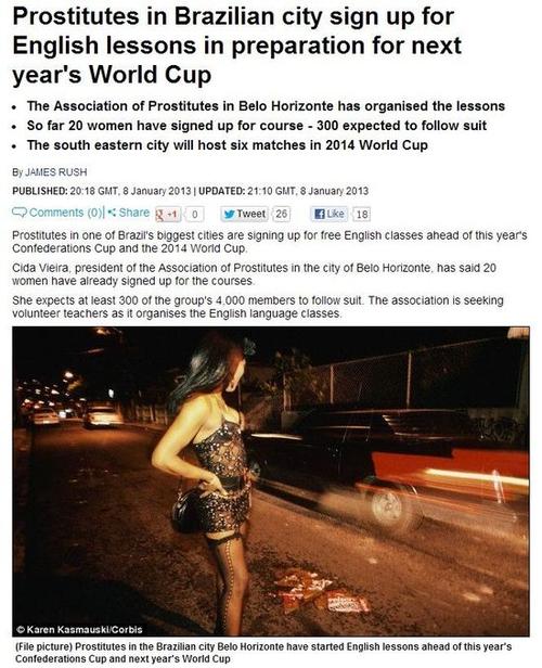 巴西** 世界杯，**爱两国球迷(揭秘世界杯期间的性产业现状)