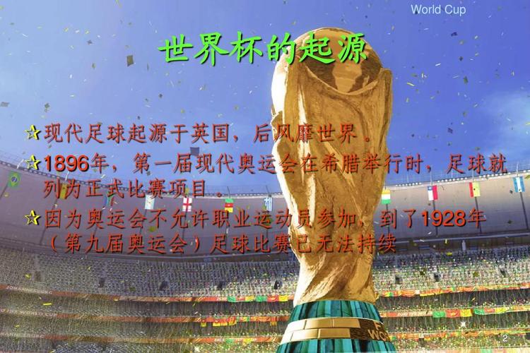 U60足球世界杯 世界杯的起源