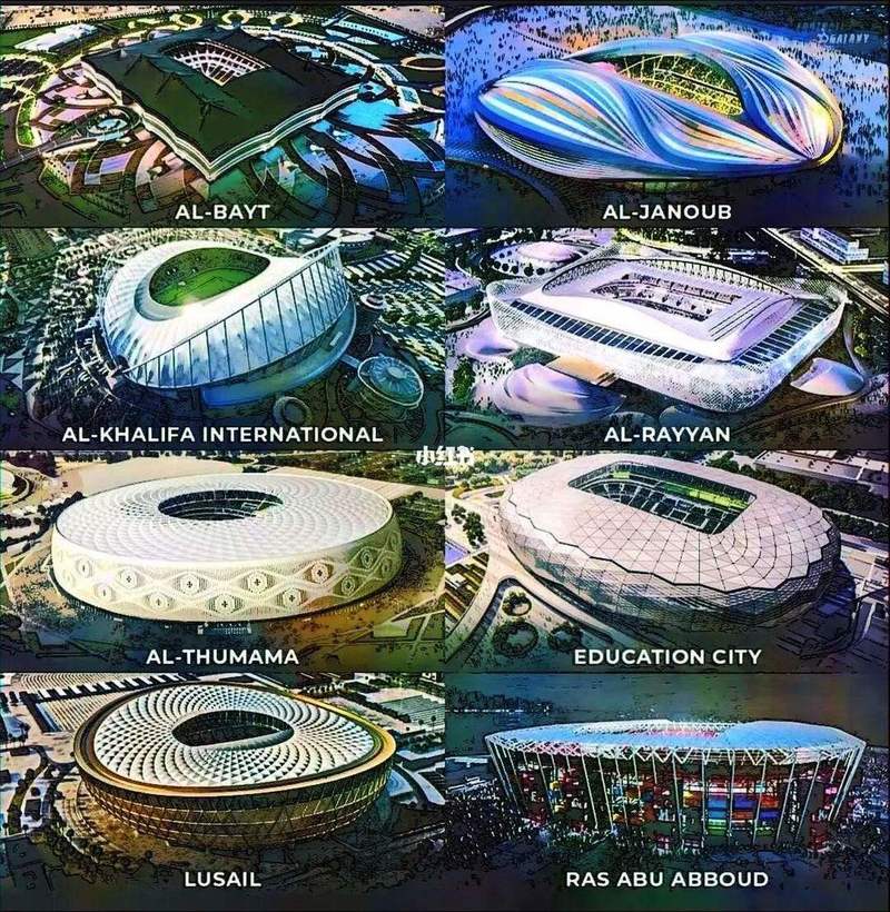 各国迎接世界杯比赛，2022卡塔尔世界杯足球场面积