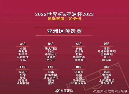 目前国足世界杯分组情况(国足进过几次世界杯)
