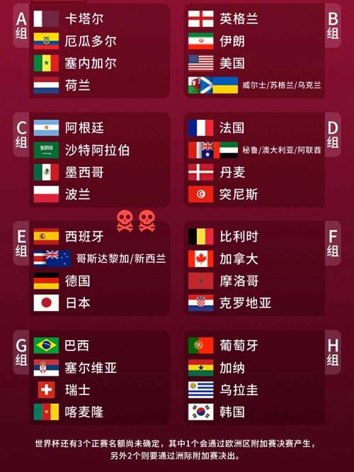 世界杯预选赛分组，世界杯小组赛分组