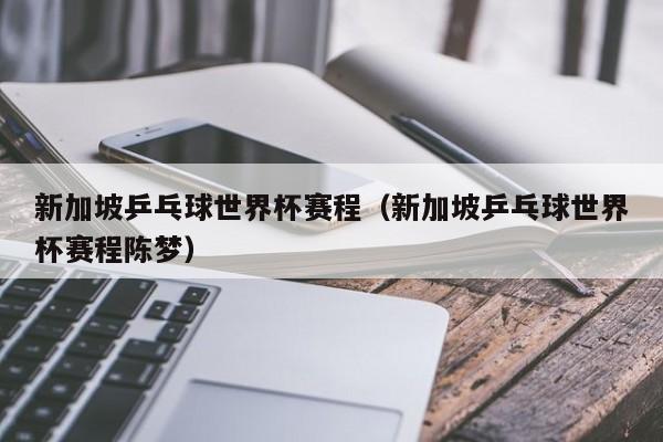 乒乓新加坡世界杯决赛时间(2022年新加坡站乒乓球铜牌比赛什么时间)